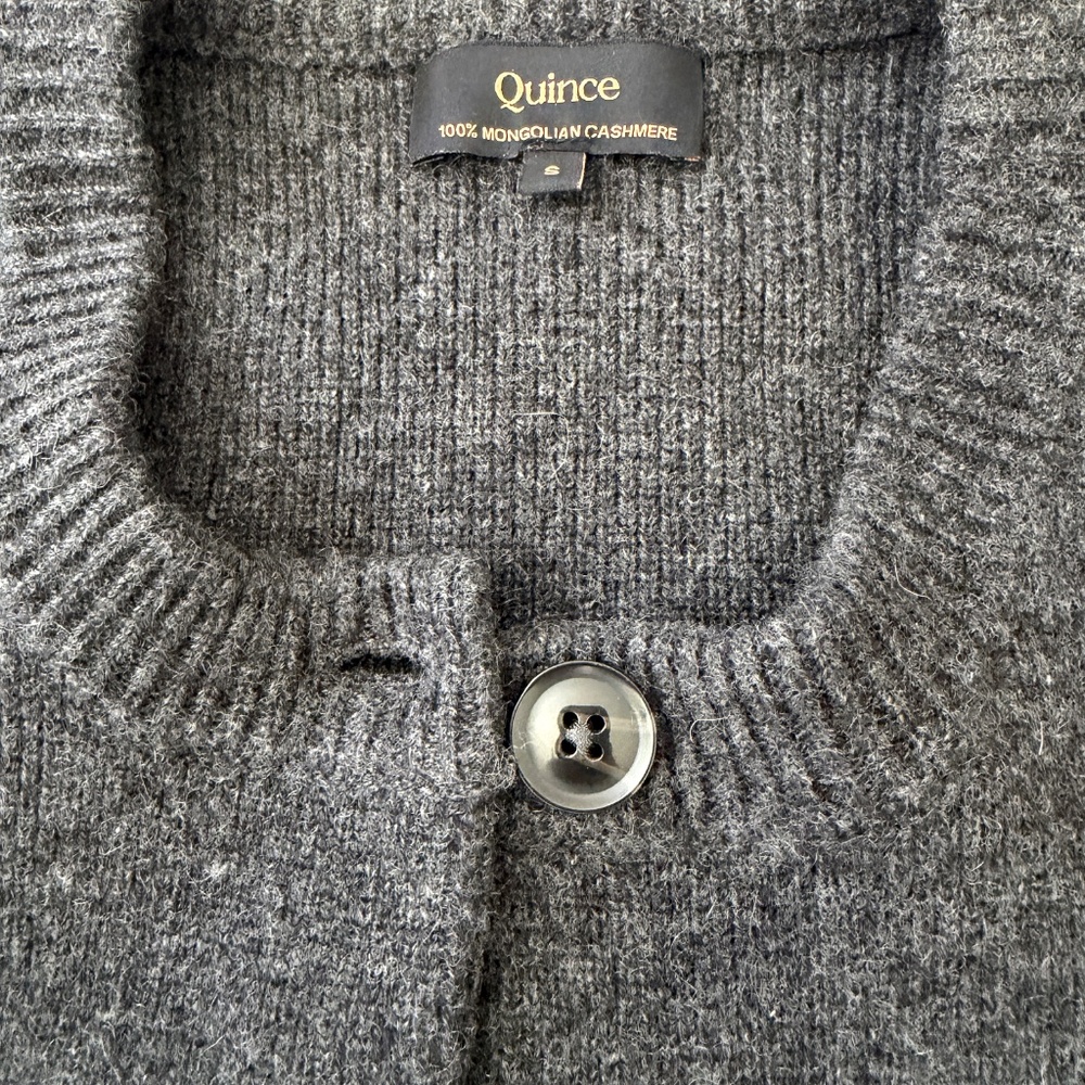 Quince Mongolian Cashmere Structured Cardigan - Picture 4 of 4